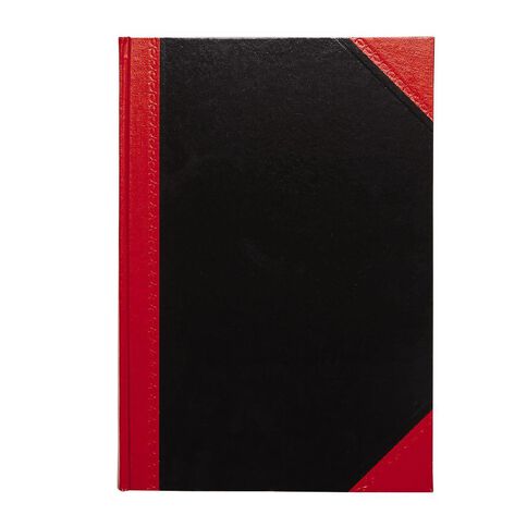 Spirax Notebook Casebound Black/Red A4