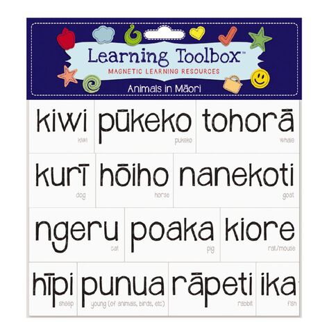 Learning Tool Box Magnetic NZ Maori Animals Assorted