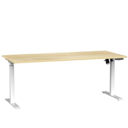 Knights Agile Boost Electric Single Sided Desk Frame Atlantic Oak Top