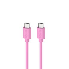 Moki USB-C to USB-C SynCharge Cable 1m - Soft Pink