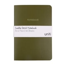 Uniti Saddle Stitch Notebook A6 2 Pack