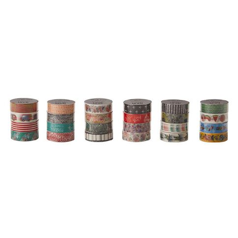 Uniti Basic Single Roll Washi Tape 5m Multi-Coloured