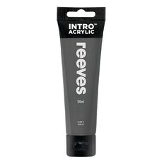 Reeves Intro Acrylic Paint Grey 100ml