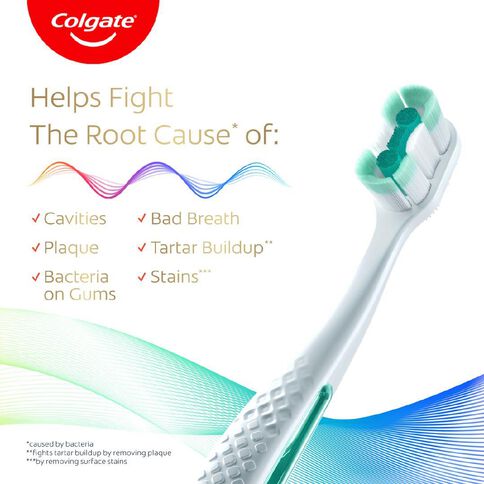 Colgate Total Active Prevention Foaming Clean Toothbrush Medium 1 Pack