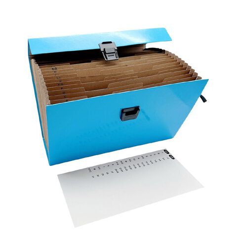 WS Concertina File 19 Pocket Blue