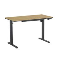 Workspace Height Adjustable Desk 1200W with Drawer Bamboo