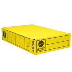 Impact Storage Box Foolscap Yellow Mid