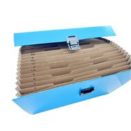 WS Concertina File 19 Pocket Blue