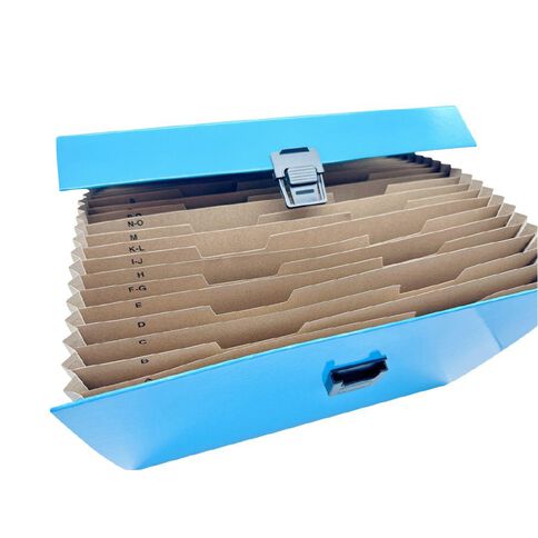 WS Concertina File 19 Pocket Blue