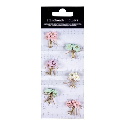 Uniti Handmade Flowers Bouquet 6pc Multicoloured