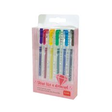 Legami Set of 6 Mini Glitter Gel Pens Shine Like A Diamond