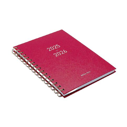 WS Mid Year Diary Spiral Week To View Red