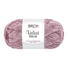 Birch Velvet Yarn 100% Polyester 100G Purple Shadow