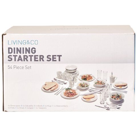 Living & Co Dining Starter Set 54 Piece