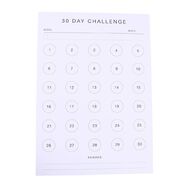Uniti 30 Days Challenge Monthly Planner A4