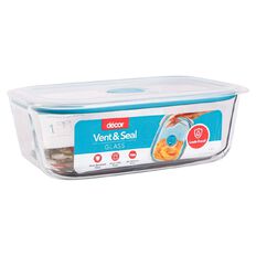 Decor Vent & Seal Glass Oblong Clear 1.5L