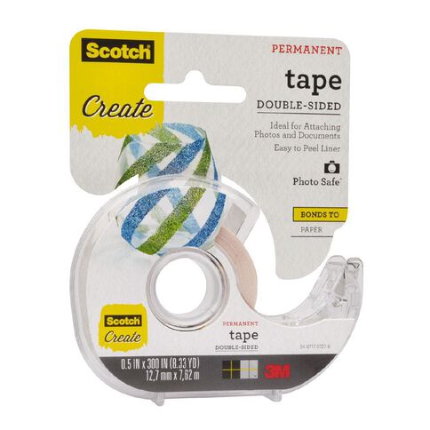 Scotch Double Sided Photo Document Tape 12.7mm x 7.62mm Clear