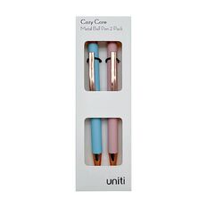 Uniti Cozy Core Metal Ball Pens 2 Pack