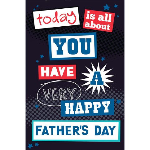 John Sands Father's Day Card General Wish Conv All About You Text