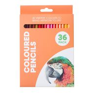 Jasart Coloured Pencils Multi-Coloured 36 Pack