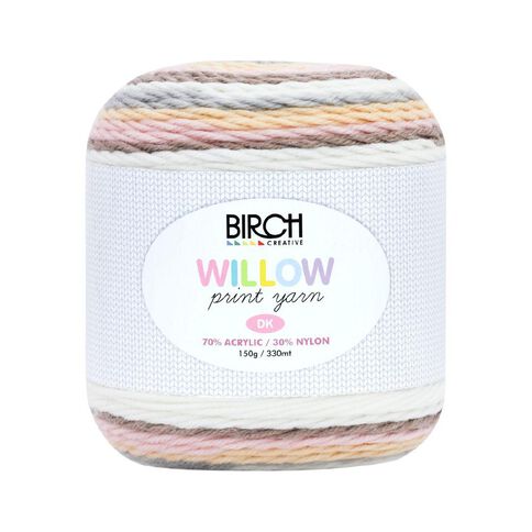 Birch Yarn Willow Yarn Print 45% Acrylic 55% Nylon 150G Husk