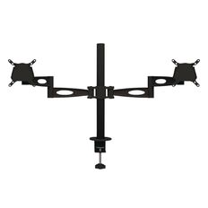 Accent Quick Ship Double Monitor Arm Black