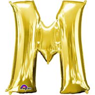 Amscan Small-Size Air Letter M Gold