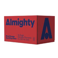 Almighty Blood Orange Sparkling Water 330mL 6 Pack