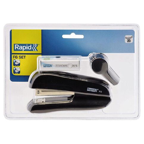 Rapid F6 Stapler Value Pack Black with Staple Remover and Staples