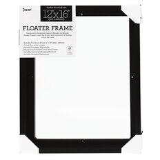 Jasart Floater Frame Thick Edge 12x16 Inches Black Black