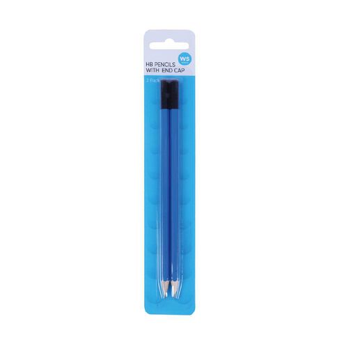 WS HB Pencils With End Cap 2 Pack