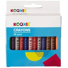 Kookie Crayons Multi-Coloured 36 Pack