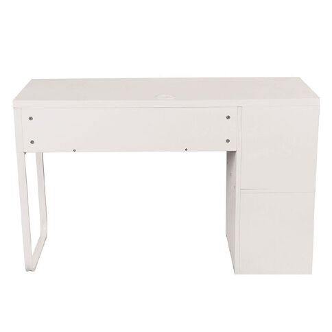 Workspace Moda Bookcase Desk White