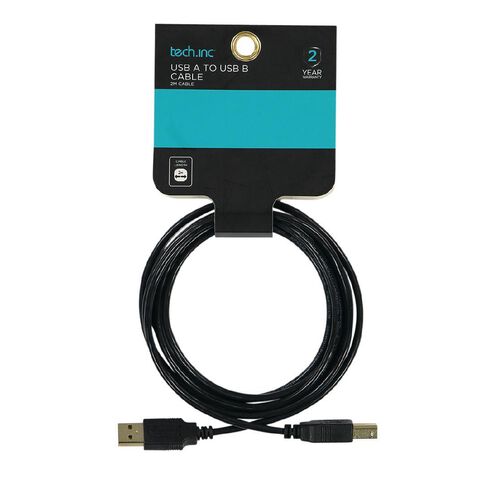 Tech.Inc USB-A to USB-B Printer Cable 2m