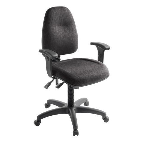 Eden Spectrum Deluxe 3 Highback Ergonomic Chair with Arms Anthracite