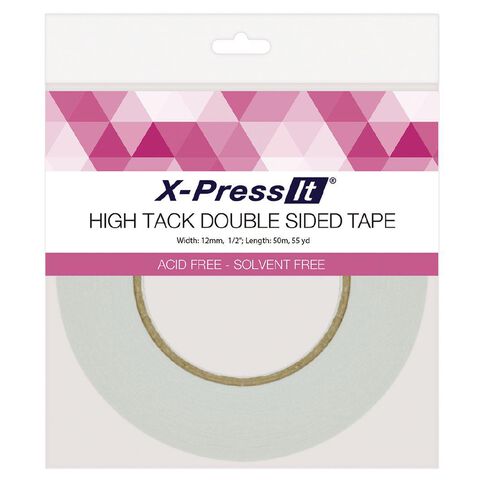 X-Press It High Tack Double Sided Tissue Tape 12mm x 50m