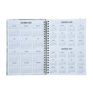 WS 2026 Diary A4 Week to View Spiral Foliage. Green