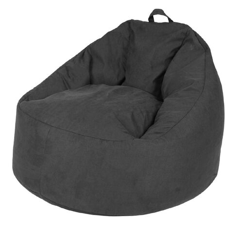 Living & Co Suede Look Bean Bag Chair Cover Grey Slate