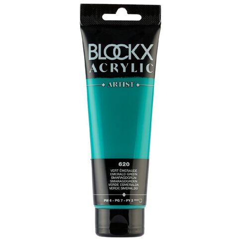 BLOCKX Acrylic Tube 120ml Emerald Emerald