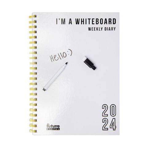 Future Useful Whiteboard Weekly Diary 2024 A4