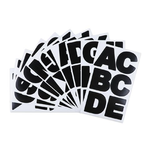 Uniti Alphabet Stickers Extra Large Black