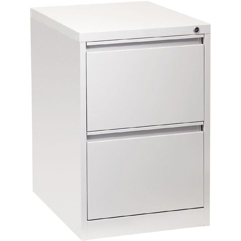 Precision Firstline 2 Drawer Vertical Filing Cabinet White