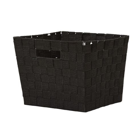 Living & Co Woven Basket Black Medium