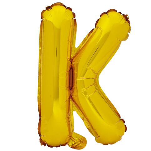 Artwrap Foil Balloon K Gold 35cm