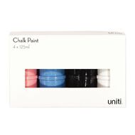 Uniti Chalk Paint 125ml 4 Pack Multi-Coloured