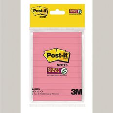 Post-It 643SSN HB Lined Notes Hot Pink 101X127MM 45Sht