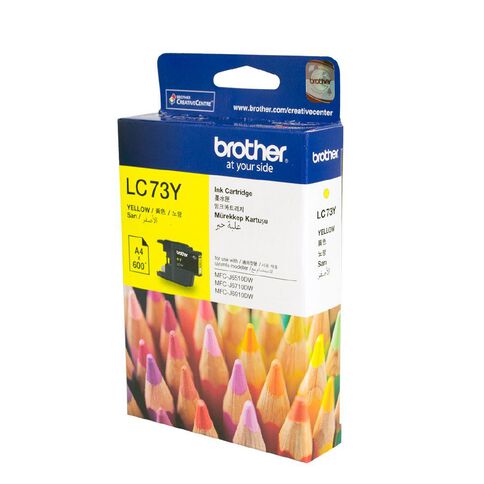 Brother Ink LC73 Yellow (600 Pages)