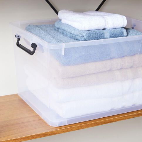 Living & Co Rolling Organiser 42L Clear