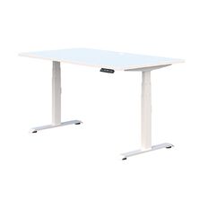Accent Quick Ship Premium Electric Desk White/Snow 1800 x 800