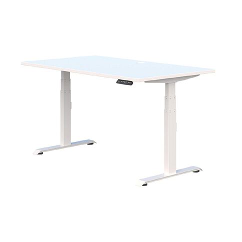 Accent Quick Ship Premium Electric Desk White/Snow 1800 x 800